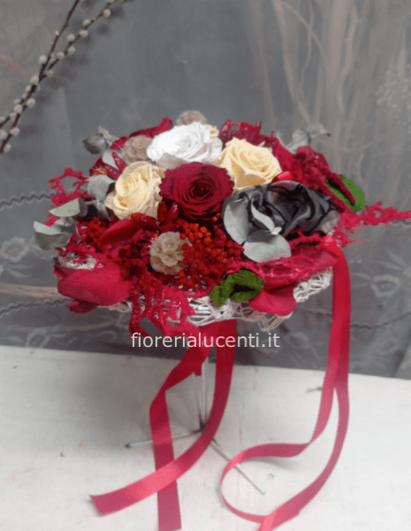 Bouquet di rose stabilizzate